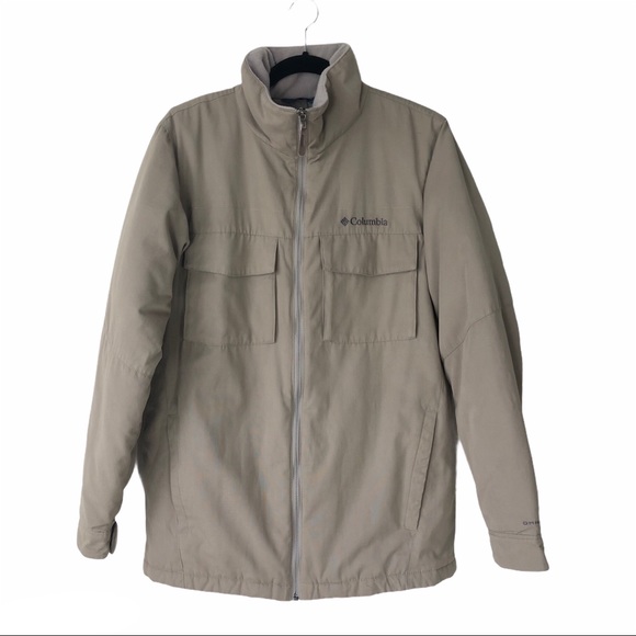 Columbia Other - Columbia tan long sleeve zip up winter coat S men